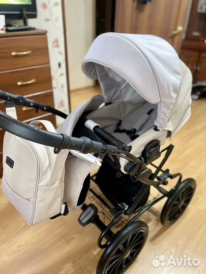 Коляска 2 в 1 indigo эко кожа