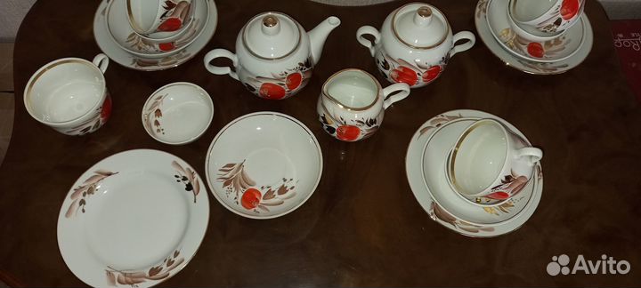 Сервиз чайный на 4 персоны СССР