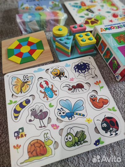 Развивающие игры сортеры пакетом