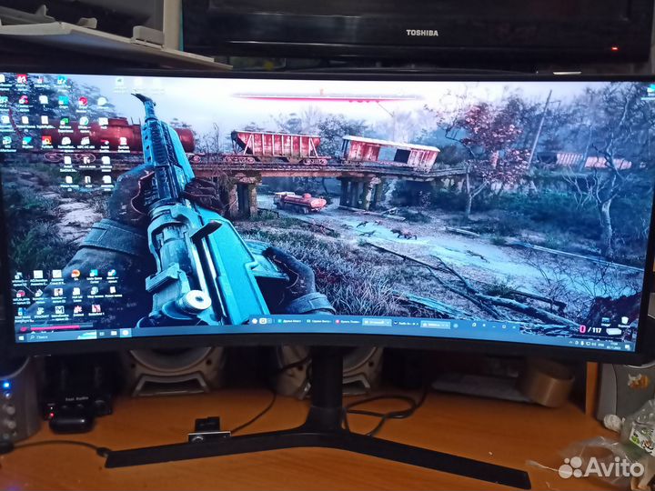 Монитор 34 дюйма, 165 гц, VA 3440 x 1440