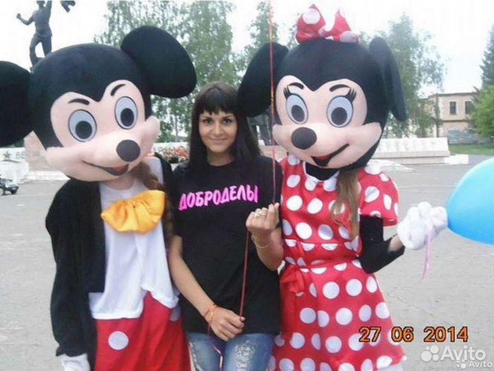 Ростовые куклы Микки Мини Маусы, Миньон, Винни Пух