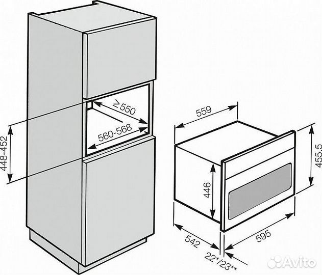 Духовой шкаф miele H6100BM edst/clst сталь CleanSteel