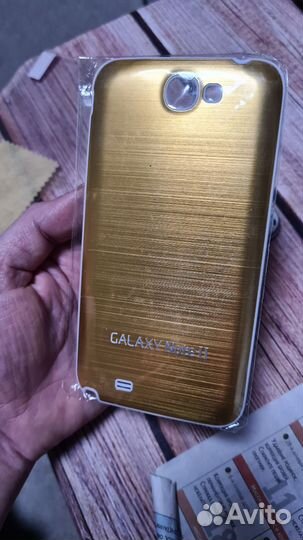 Samsung Note 2 задняя крышка новая+плёнка на экран