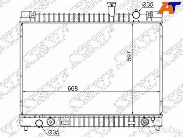 Радиатор infiniti, infiniti QX56, infiniti QX56 JA60 04-10, nissan, nissan armada, nissan armada/tit