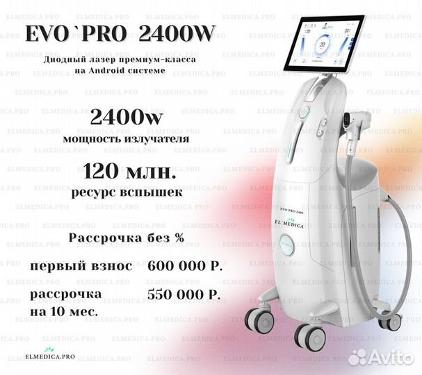 Диодный лазер El’Medica EvoPro 2024 года 808 nm