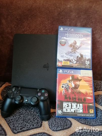 Sony playstation 4 slim 1tb с играми