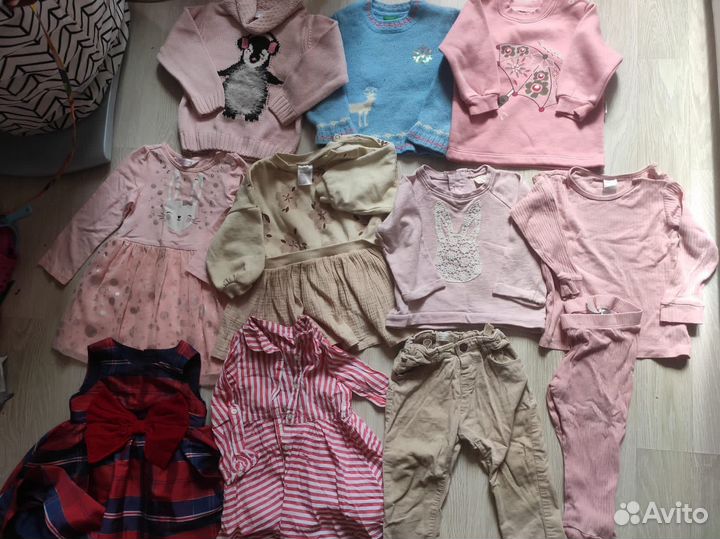 Пакет фирменных вещей на девочку 86 -92 размер