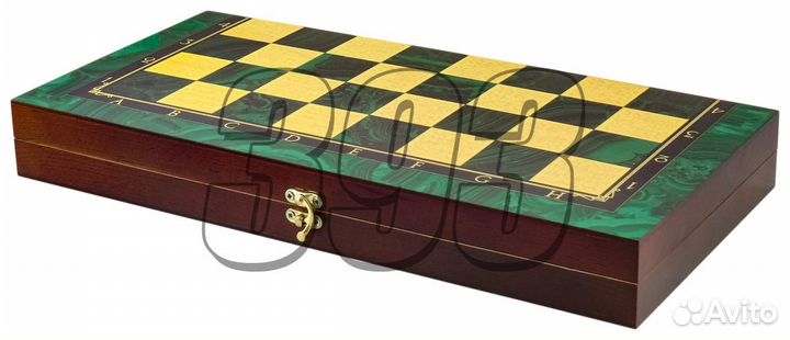 Шахматы, нарды, шашки Малахит (49294)