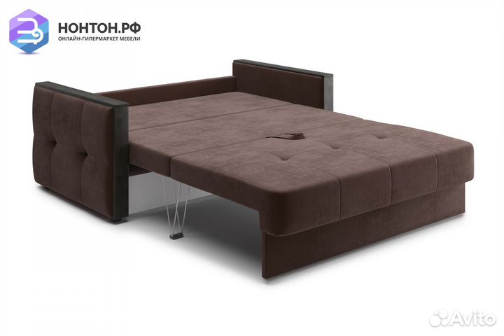 Диван еврокнижка Инсайд коричневый