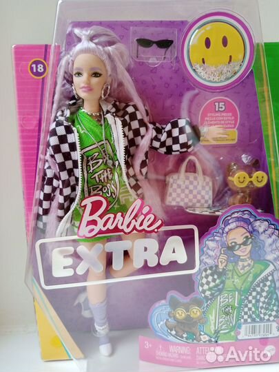 Куклы Барби экстра 18 17 Джойс и Джун синяя шубка