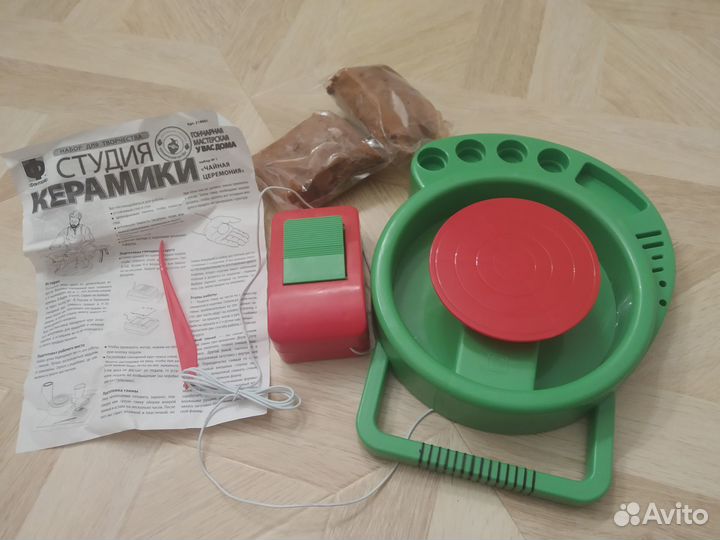 Гончарный круг станок набор новый детский