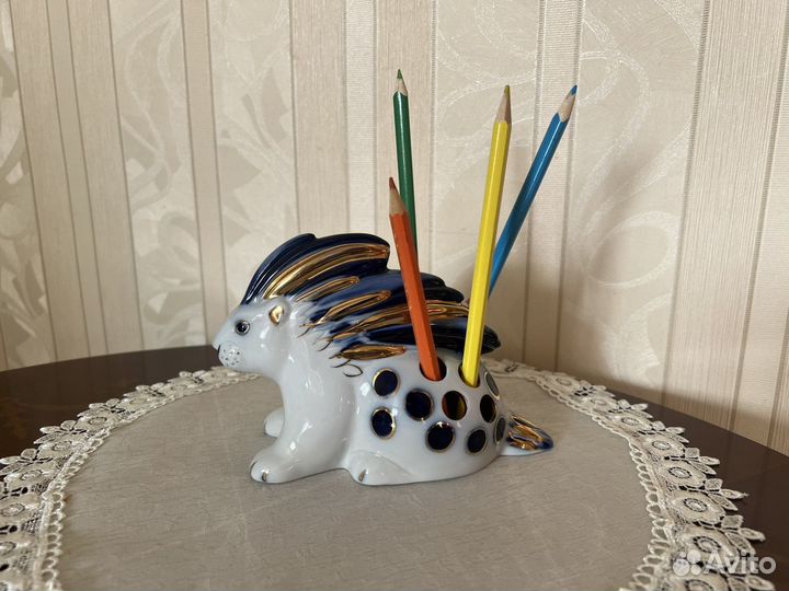 Статуэтки СССР дикобраз, цыпленок