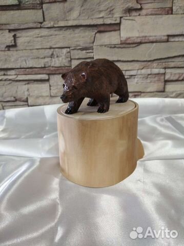 Шкатулка Мишка на пне