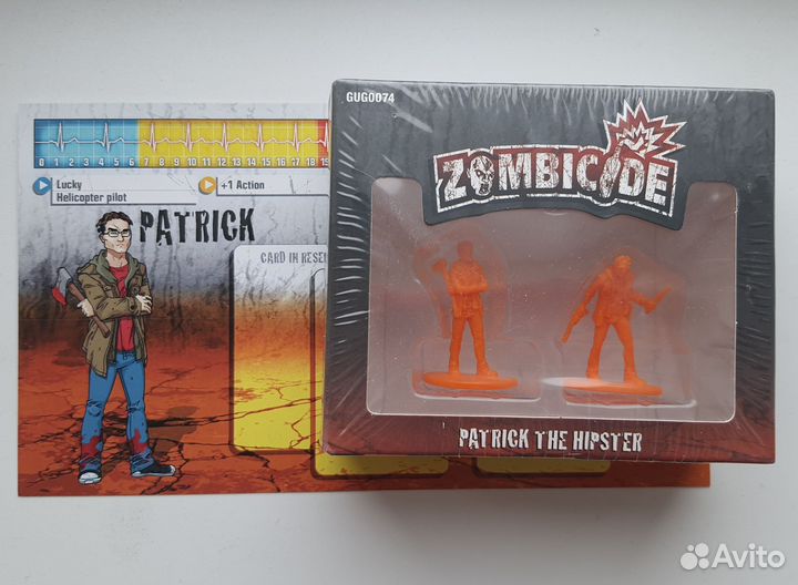 Zombicide Patrick запечатанный с картой