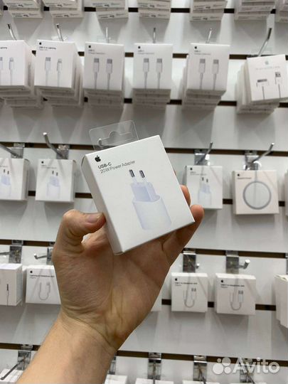 Блок адаптер 20W на iPhone быстрая зарядка Apple