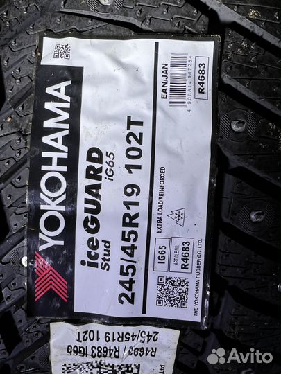 Yokohama IceGuard Stud IG65 245/45 R19 102T