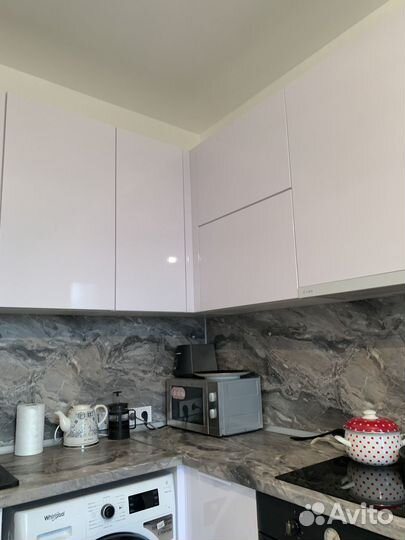 Угловая кухня. Белый глянец ксп:15490