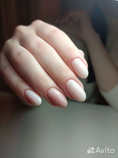 Маникюр ЖК Цветы