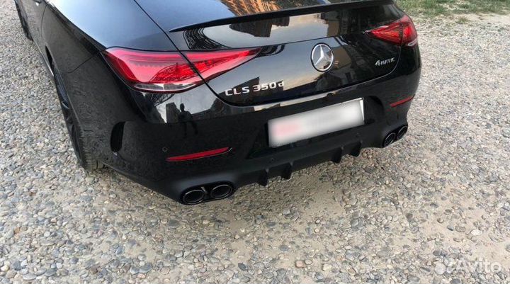 Диффузор Mercedes CLS-class C257 53 AMG + черные