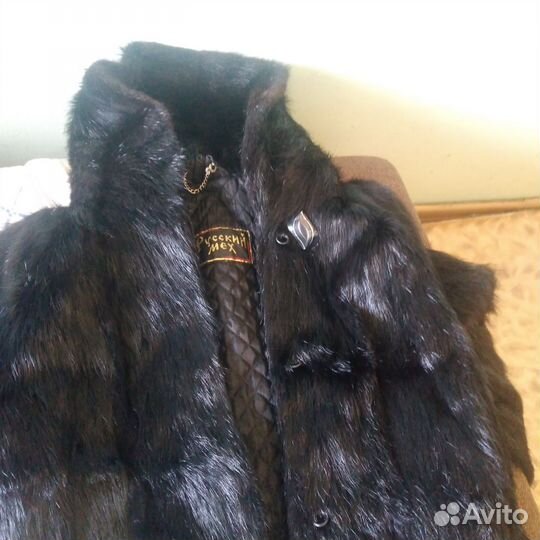 Шуба норковая с капюшоном 46 48
