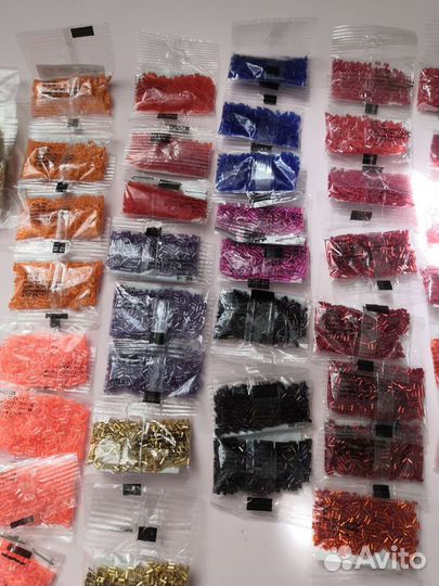 Бисер стеклярус