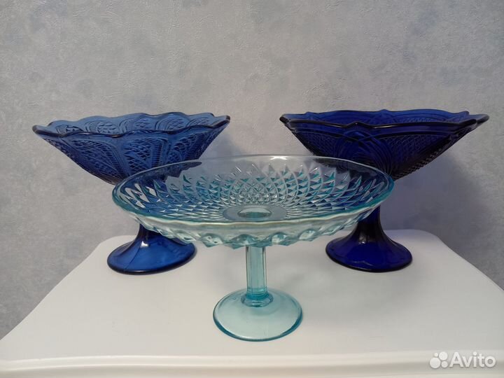 Ваза для фруктов Неман, сзо СССР винтаж