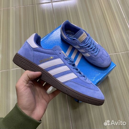 Кроссовки Adidas handball spezial голубые