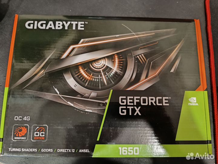 Видеокарта gigabyte gtx1650 4gb