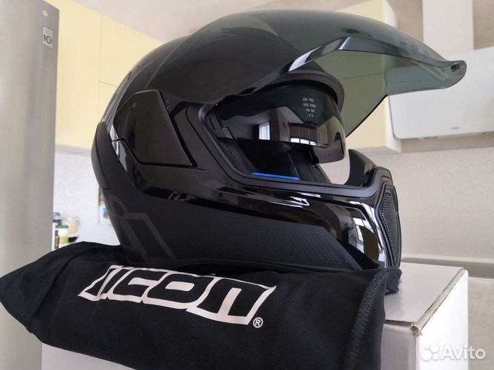 Мото шлем icon airflite mips stealth