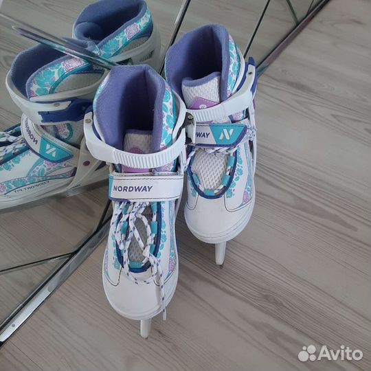 Коньки nordway 29-31 в идеальном состоянии