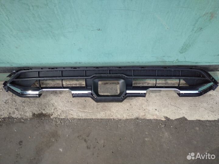 Хром переднего бампера haval f7 2018-2022