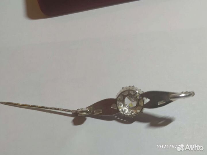 Брошь СССР серебро 875 пробы