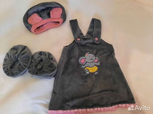 Новогодний костюм, мышка. Для девочки.На 2 года