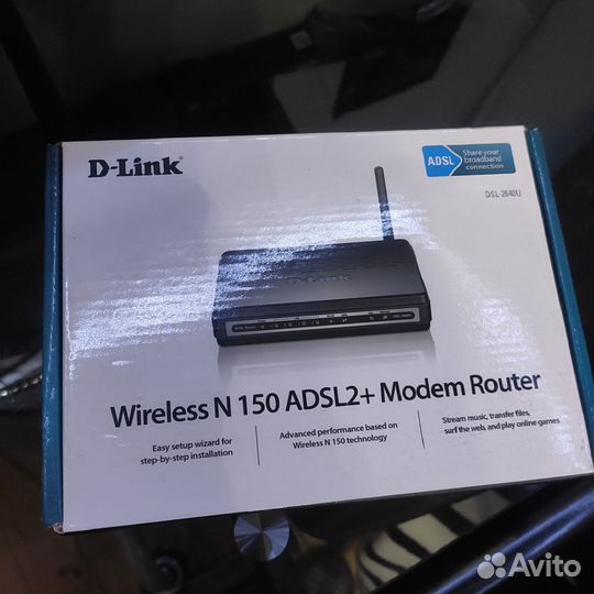 Wifi роутер D-Link DSL-2640U