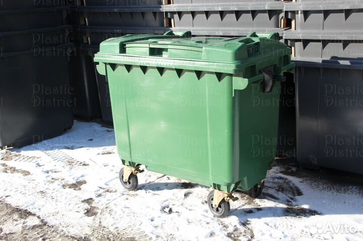 Пластиковый евроконтейнер 660л Ч7083