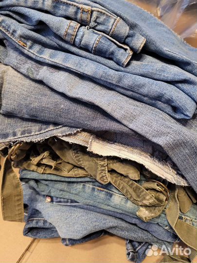Отрез джинсовая ткань