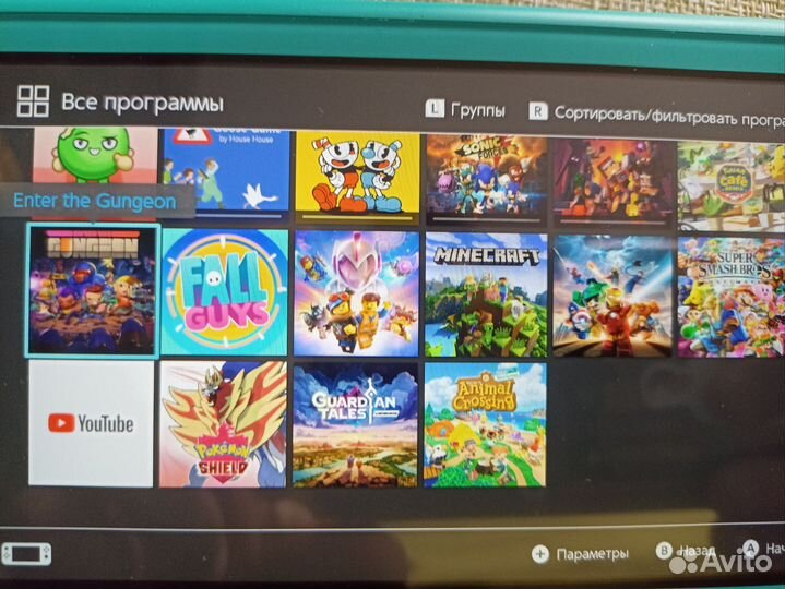 Nintendo switch lite с играми