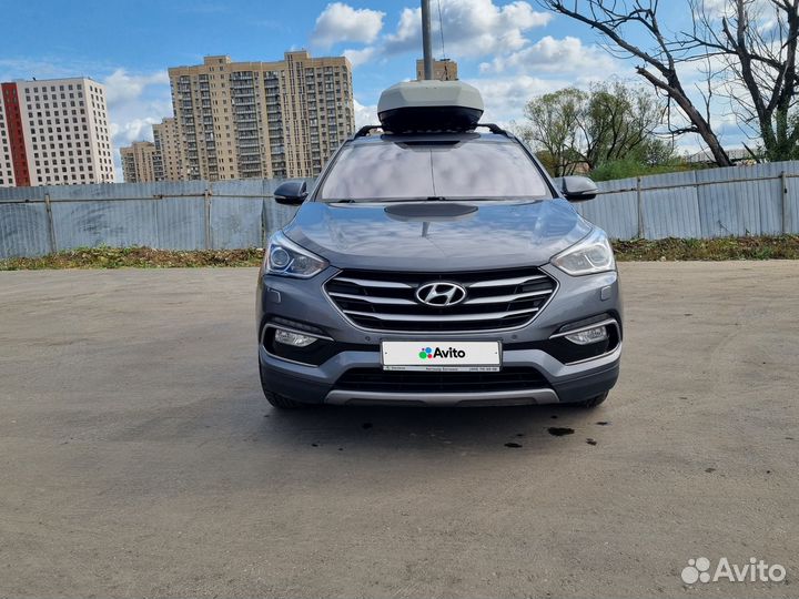 Hyundai Santa Fe 2.2 AT, 2017, 95 000 км