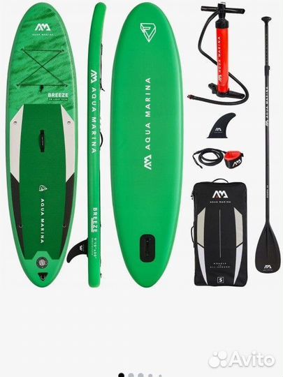 SUP доска надувная с веслом Breeze Aqua Marina сап