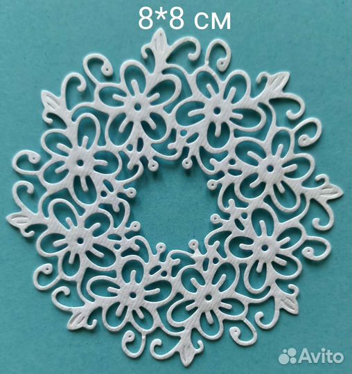 Вырубка для скрапбукинга. Салфетка