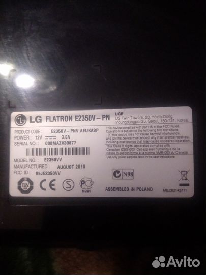 Монитор lg flatron