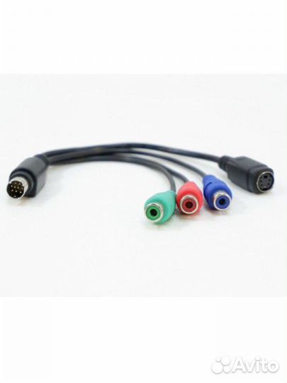 Кабель s-video 9pin - s-video 4 pin3rca