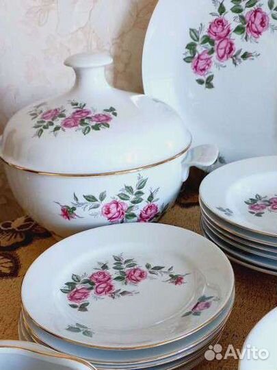 Сервиз столовый Роза ГДР Kahla