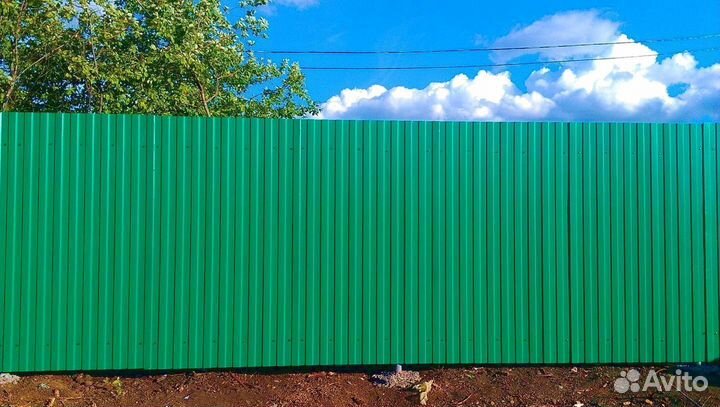 Заборы из профнастила, евроштакетника, 3D