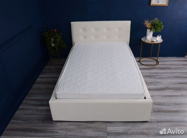 Кровать с матрасом 120х200 полуторка Роза