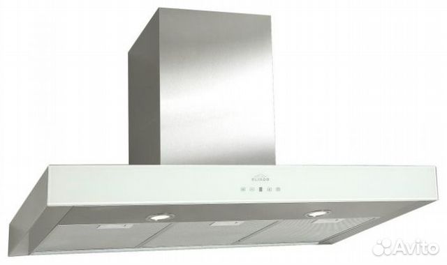 Каминная вытяжка elikor Агат 60 нержавейка/белый