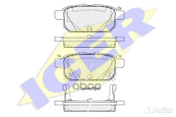 Колодки торм.дисковые задн. Suz Swift IV 182017