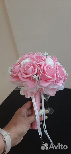 Свадебный букет дублер, букет невесты, бутоньерки