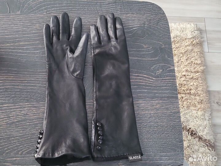 Перчатки женские кожаные 6.5