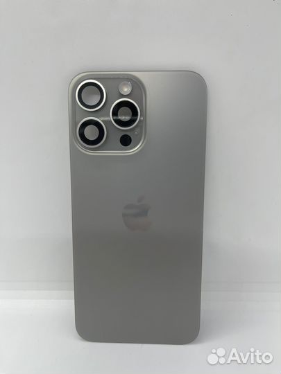 iPhone 15 Pro Max задняя крышка natural titanium